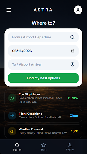Astra Navigation Screenshot 2