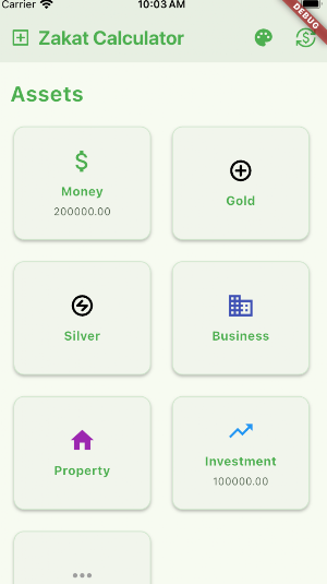 Zakat Calculator Screenshot 0