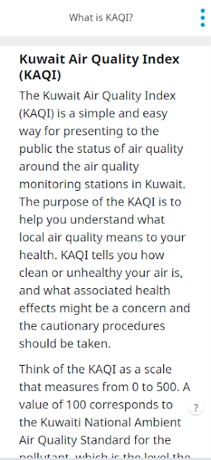 Kuwait Air Quality Screenshot 3