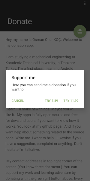 Support me! Screenshot 1