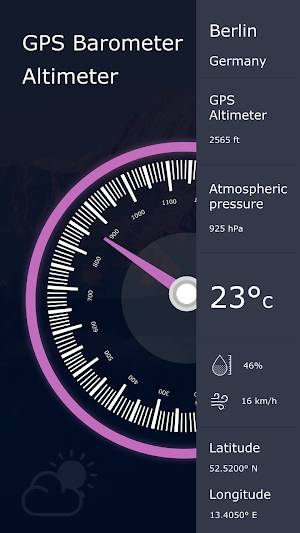 GPS Barometer & Altimeter Tool Screenshot 1