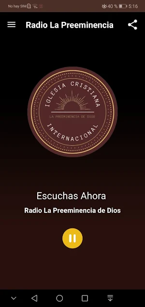 Radio La Preeminencia de Dios. Screenshot 1