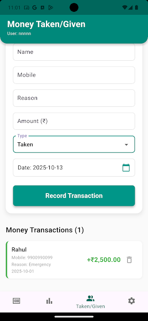 Panam: My Daily Expense Screenshot 3