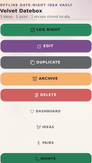 Velvet Datebox Screenshot 1