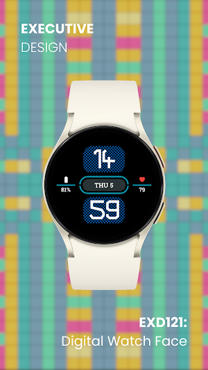 EXD121: Digital Watch Face Screenshot 3