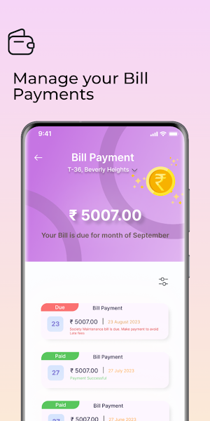 OneNest Society Management App Screenshot 1