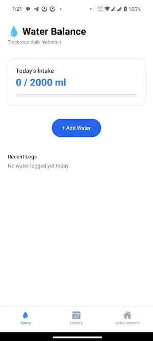 Water Balance Screenshot 0