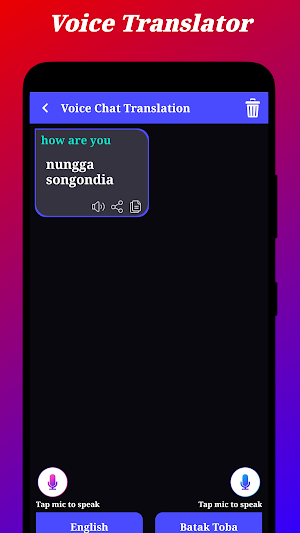 Batak Toba Translator Screenshot 2