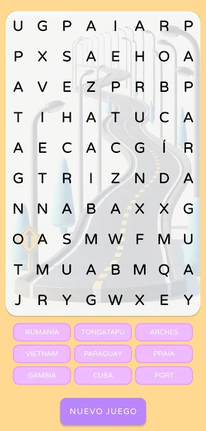 Word Search: Geography Screenshot 1