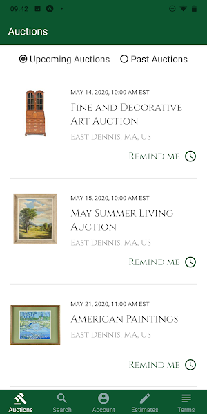 Eldred's Live Bidding Screenshot 2