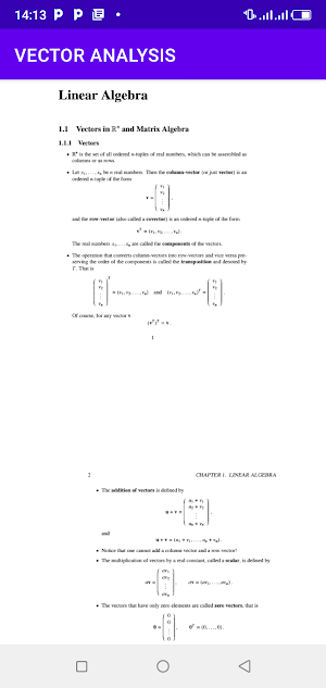 Vector Analysis Screenshot 0