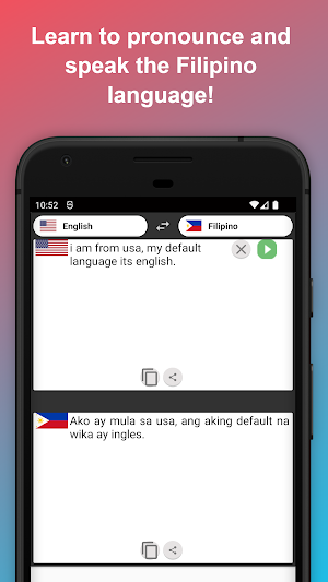 English to Filipino Translator Screenshot 1