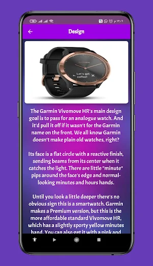 Garmin Vivomove HR Guide Screenshot 2