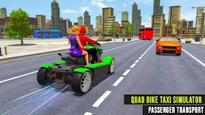 Modern Flying ATV Bike Simulator Taxi Driving Game Screenshot 3
