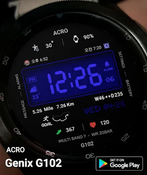 ACRO Genix G102 Digital watch Screenshot 0