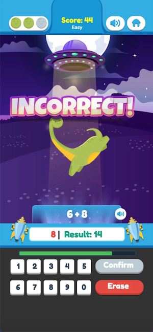 Dino Math Quest - Math Games Screenshot 2