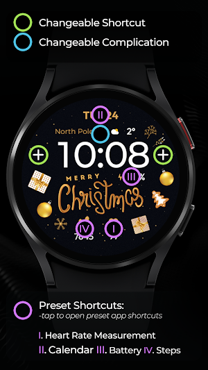 TVV Christmas 5 Watch Face Screenshot 3