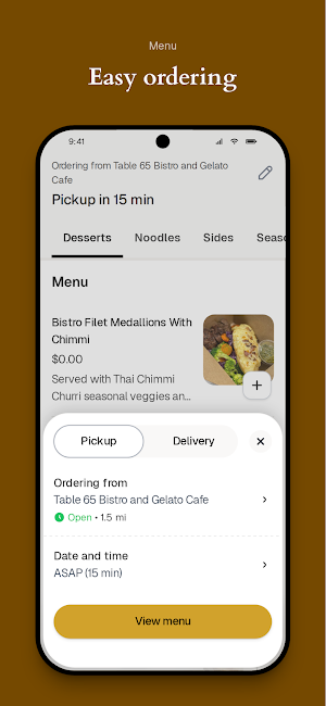 Table 65 Bistro Screenshot 2