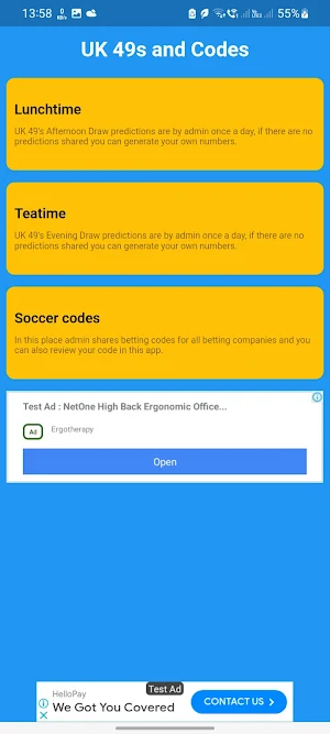 UK 49's and Codes Screenshot 1