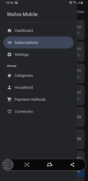 Wallosmobile Screenshot 3
