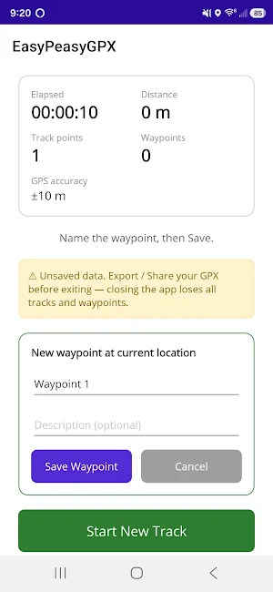 EasyPeasy GPX Screenshot 3