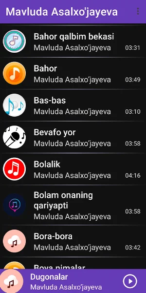 Mavluda Asalxo'jayeva mp3 Screenshot 0