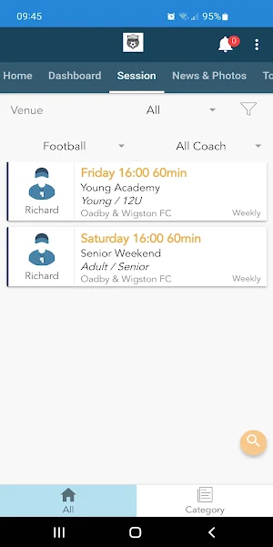 Oadby & Wigston FC Screenshot 3