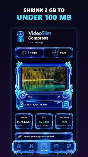 VideoSlim: Video Compressor 4K Screenshot 0