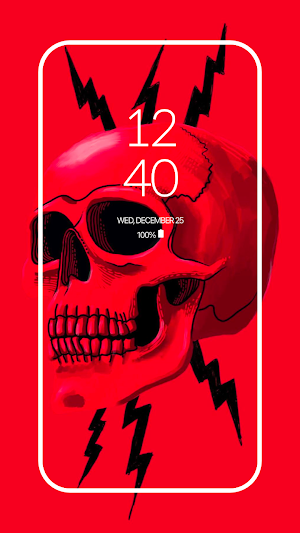 Skull Illust HD Wallpaper Screenshot 3