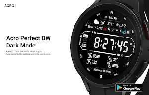 ACRO Perfect BW Watchface Screenshot 1