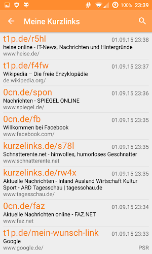 Kurzlink App  ( Kurz URL App ) Screenshot 2