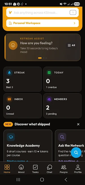 KStreak - Knowledge Engine Screenshot 1