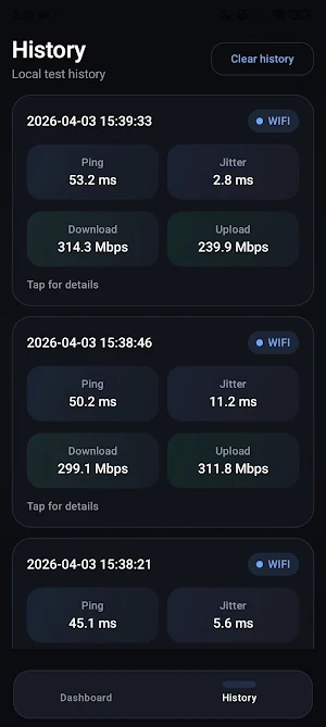 AeroNet: 5G & WiFi Speed Test Screenshot 3