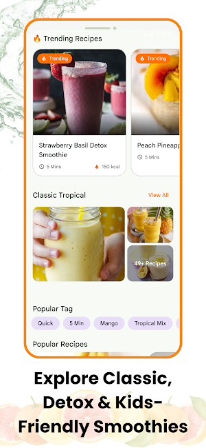 Fresh Tropical Smoothies Screenshot 1