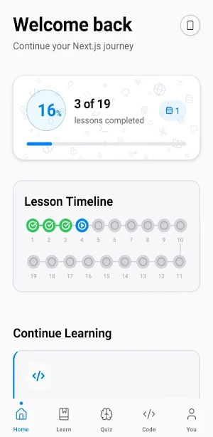 NextJS Academy - Learn & Code Screenshot 0