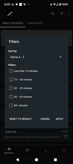 Al-Anon Speakers - AA Family Screenshot 2