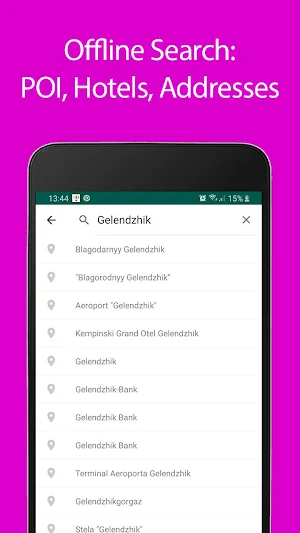Gelendzhik Offline Map and Travel Guide Screenshot 2