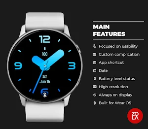 Huge Ocean Blue Watch Face Screenshot 1