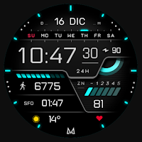 MD285 Digital watch face