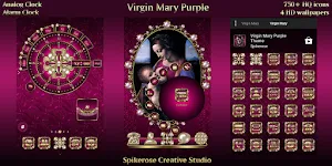 Virgin Mary Purple theme Screenshot 0
