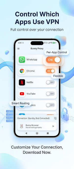 Bunny Proxy: Fast VPN, Browser Screenshot 2