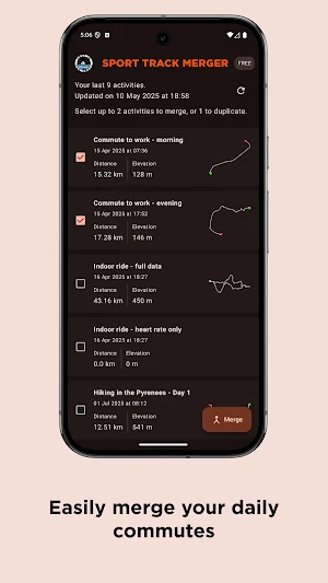 Sport Track Merger Screenshot 1