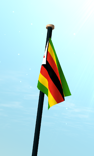 Zimbabwe Flag 3D Wallpaper Screenshot 2