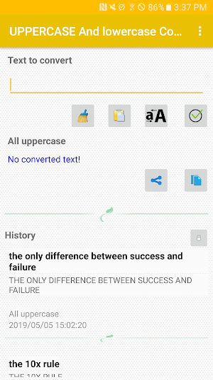 UPPERCASE And lowercase Converter Pro Screenshot 2