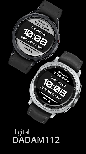 DADAM112: Digital Watch Face Screenshot 0
