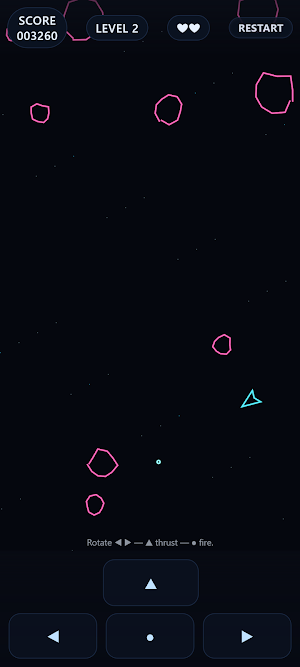 Asteroids - Mini Arcade Studio Screenshot 2