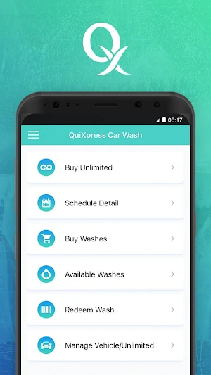 QuiXpress Wash App Screenshot 0
