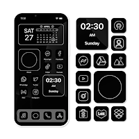 Wow Black or White - Icon Pack
