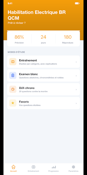 Habilitation Electrique BR QCM Screenshot 0