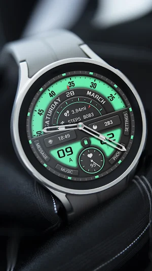 Grass Green Disc ZKin Watch Screenshot 1